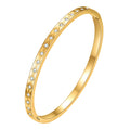 Bracelet, 18K Gold Plated Steel