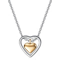 Hearts Necklace, 18K Gold Plated Steel