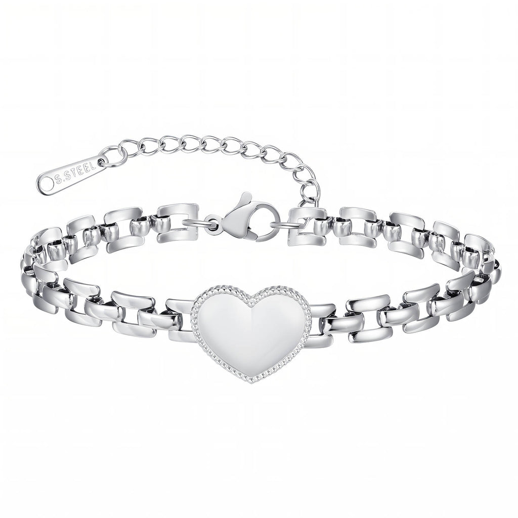 Heart Bracelet, Stainless Steel